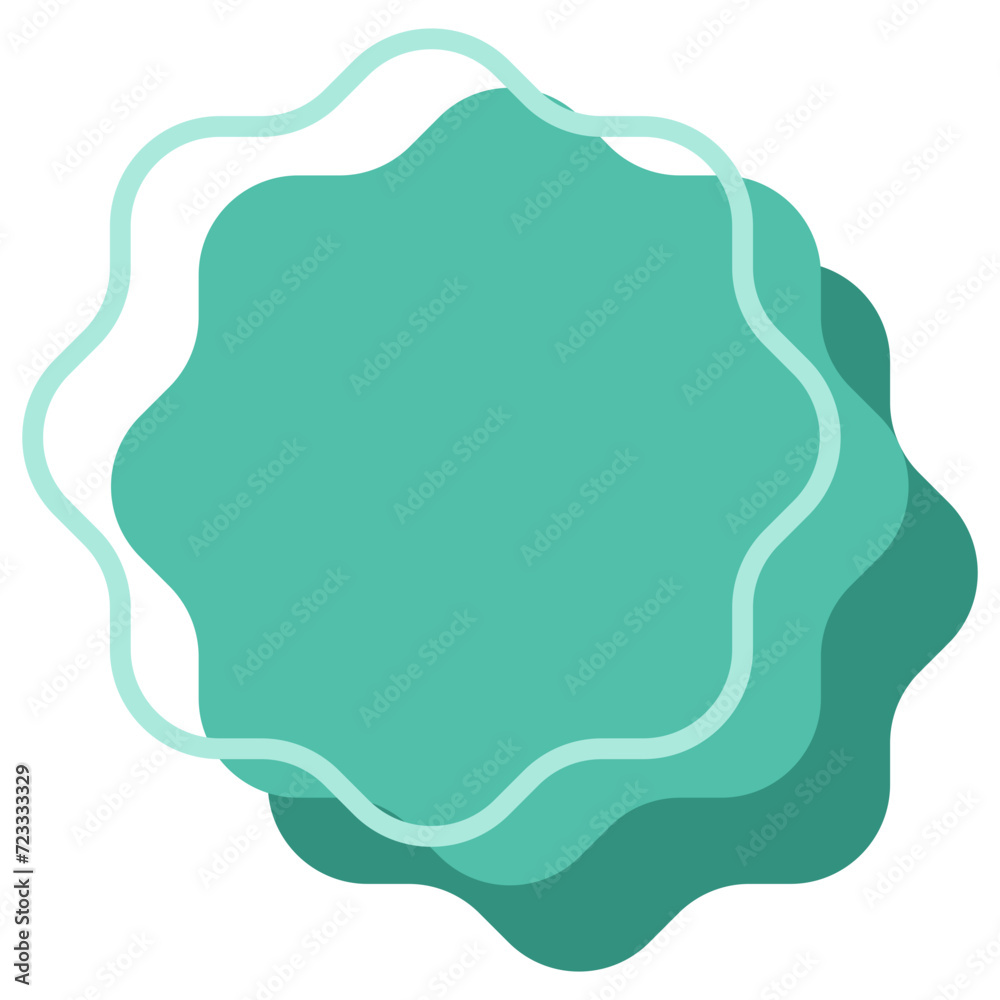 Star and line icon. Vector illustration.