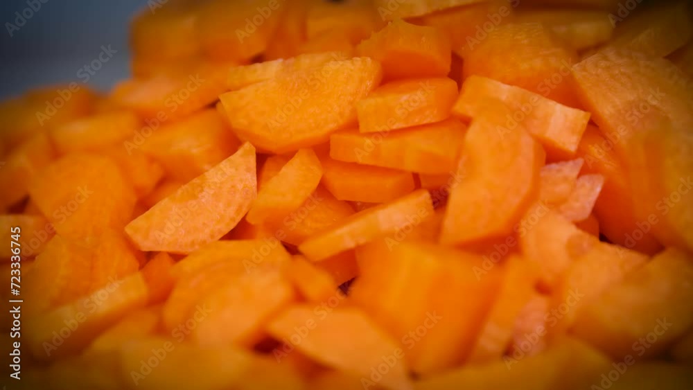 Carrot slices on a bowl Carrot slices on a bowl