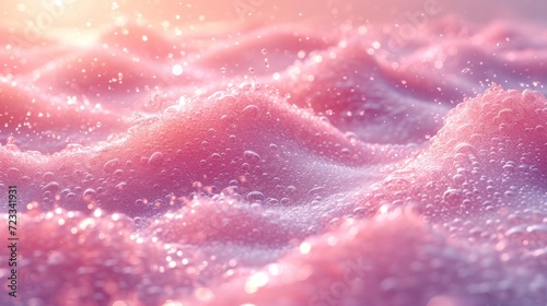  a close up of a pink and blue background with water droplets on the bottom of the image and a pink and blue background with water droplets on the top of the bottom of the image.