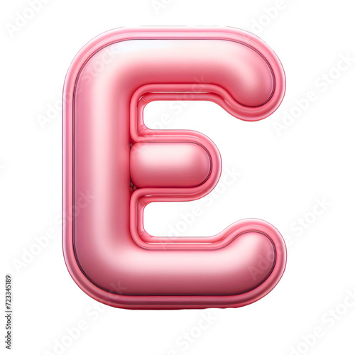 Isolated 3D Letter on a Clear PNG Canvas Generative AI