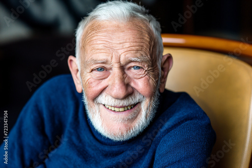 Joyful Elderly Man with a Kind Smile © Melipo-Art