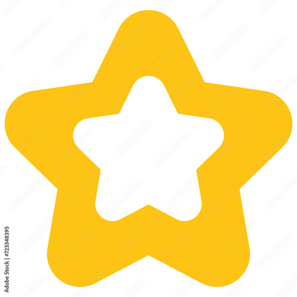 Yellow star vector Yellow star vector