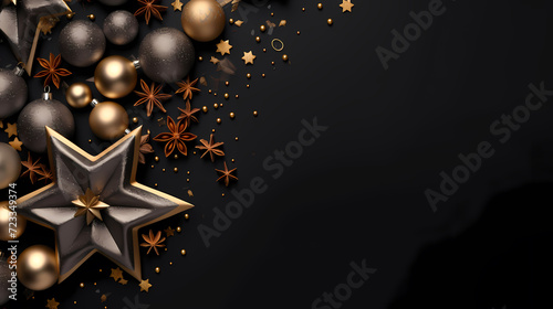 Luxurious shiny Christmas ball decoration, Christmas and New Year ornaments background