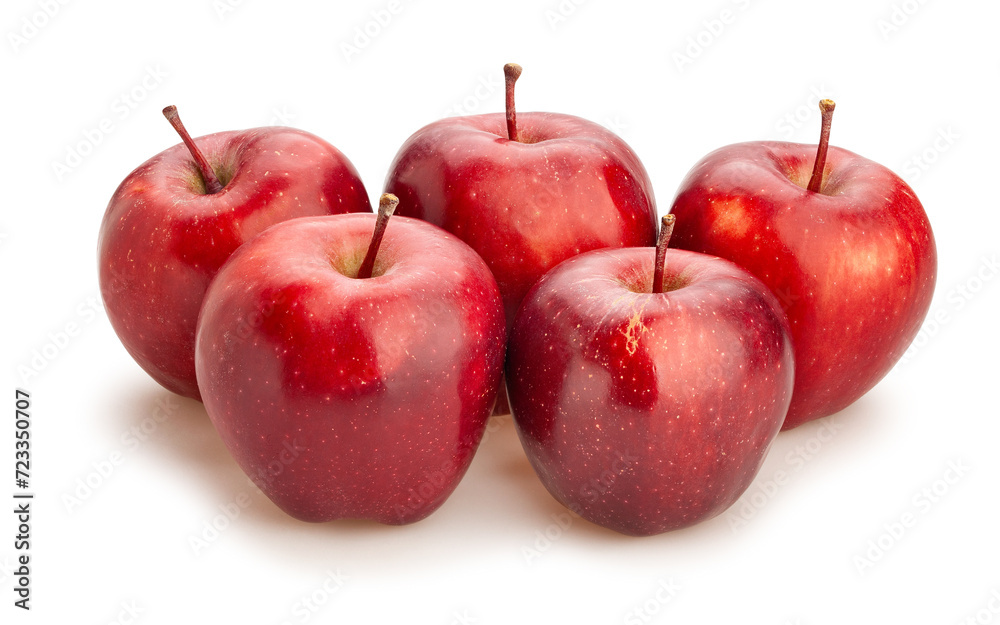 red delicious apple path isolated on white red delicious apple path isolated on white
