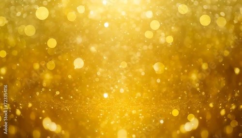 glitter defocused abstract twinkly lights with golden dust and shine bright futuristic luxury for christmas and party backdrop technology