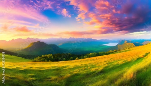 abstract colorful landscape background