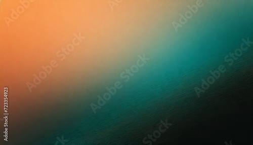 teal orange black color gradient background grainy texture effect poster banner landing page backdrop design © Slainie