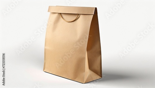 paper bag for a meal or coffee 3d mockup