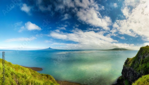 panorama of rangitoto island photo