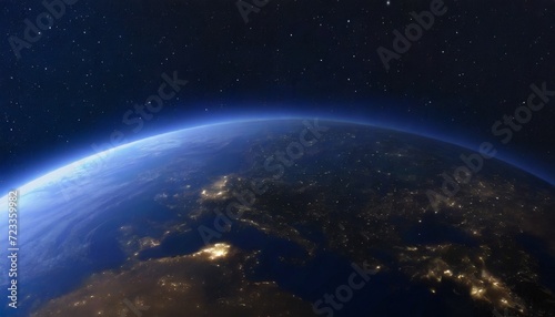 planet earth at night in the outer space earth surface abstract wallpaper with space and stars city lights on planet elements of this image furnished by nasa