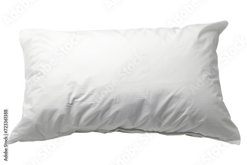 Cozy Down Filled white Pillow Isolated on Transparent Background PNG