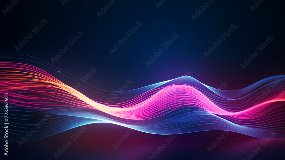 Digital technology blue rhythm wavy lines abstract graphic poster web page ppt background Digital technology blue rhythm wavy lines abstract graphic poster web page ppt background