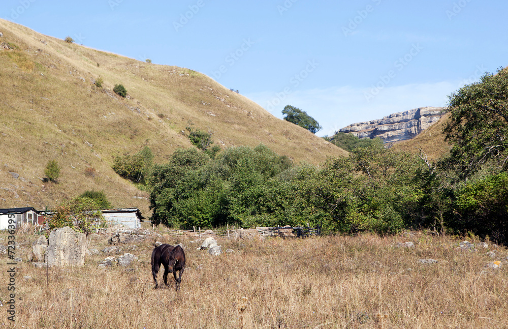 Obraz premium Scenic mountain road. Karachay-Cherkessia. Russia