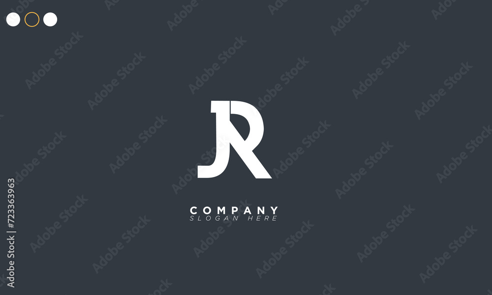 JR Alphabet letters Initials Monogram logo RJ, J and R JR Alphabet letters Initials Monogram logo RJ, J and R