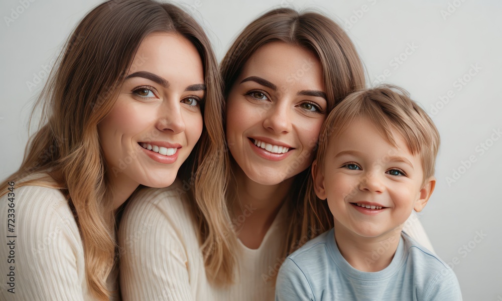 Family Bliss: Radiating Happiness in the Embrace of a Joyful Family Family Bliss: Radiating Happiness in the Embrace of a Joyful Family