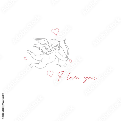 Cupids embrace