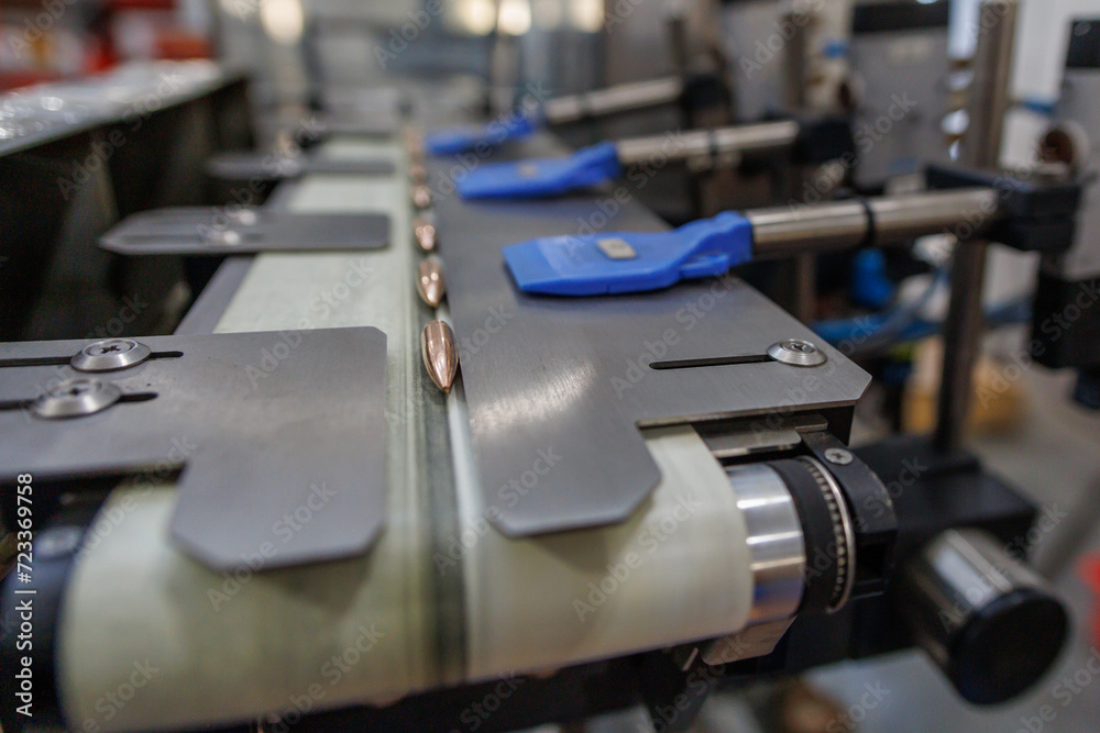 Naklejka premium Special equipment of firearm ammunition production.