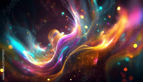 textura de ondas coloridas abstratas brilhantes photo