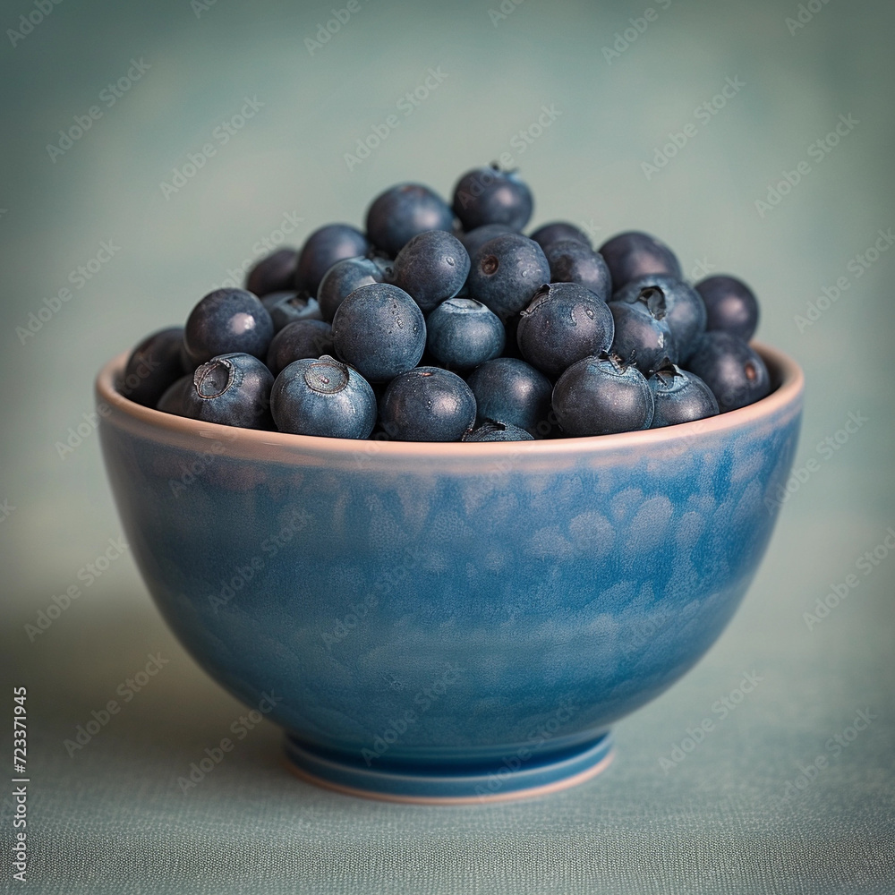 bowl with blueberrys bowl with blueberrys