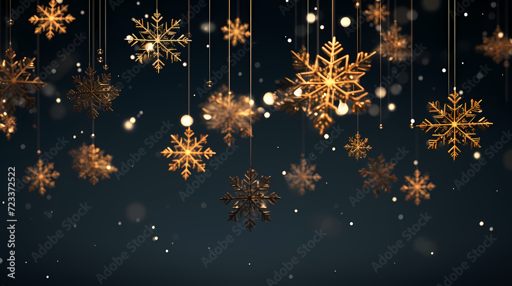 Beautiful winter Christmas glowing background with falling snowflakes, winter background Beautiful winter Christmas glowing background with falling snowflakes, winter background
