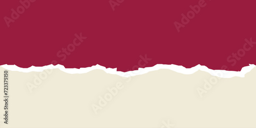 Torn paper background with space for text. Design illustration template vector for banner of web page, news feed, header label sheet. Card decoration element. Vector illustration. EPS file 184.