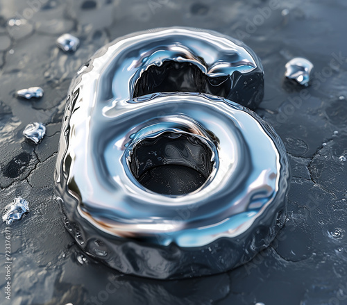 Silver Number 6 photo