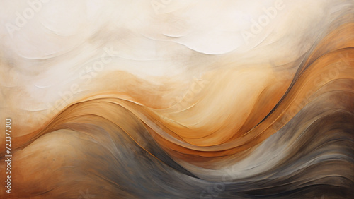 Elegant gold , white and black abstract painting, in the style of textured impasto landscapes, clay, elegant background, high detailed, 16:9