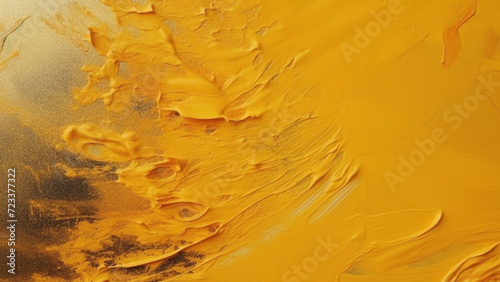 elegant gold and black abstract painting, in the style of textured impasto landscapes, high detailed, 16:9