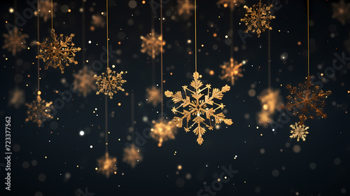 Snowflake background, snowflake border, winter holiday background, soft colors and dreamy atmosphere © Derby