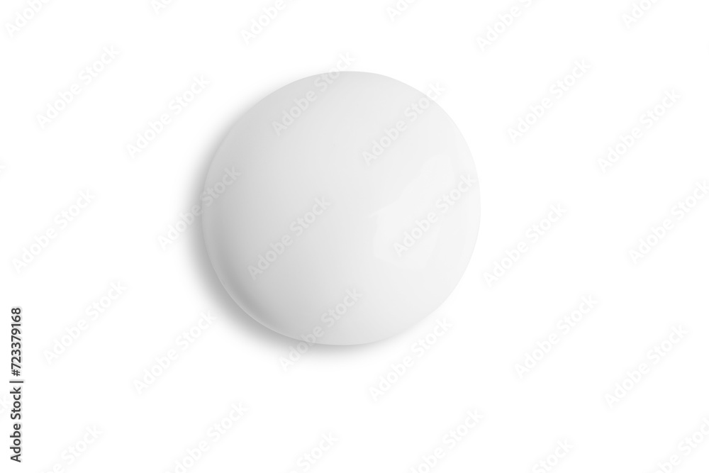 Smear of white cream on empty background Smear of white cream on empty background