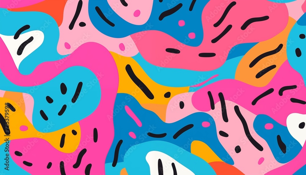 seamless pattern with abstract lines