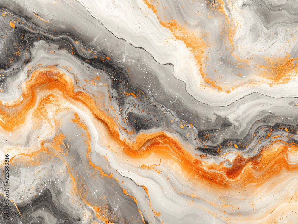 Orange and Grey Marble Effect Fluid Art. Abstract acrylic pour painting with dynamic swirls. Design for luxury wallpaper or creative background.
Orange and Grey Marble Effect Fluid Art. Abstract acrylic pour painting with dynamic swirls. Design for luxury wallpaper or creative background.