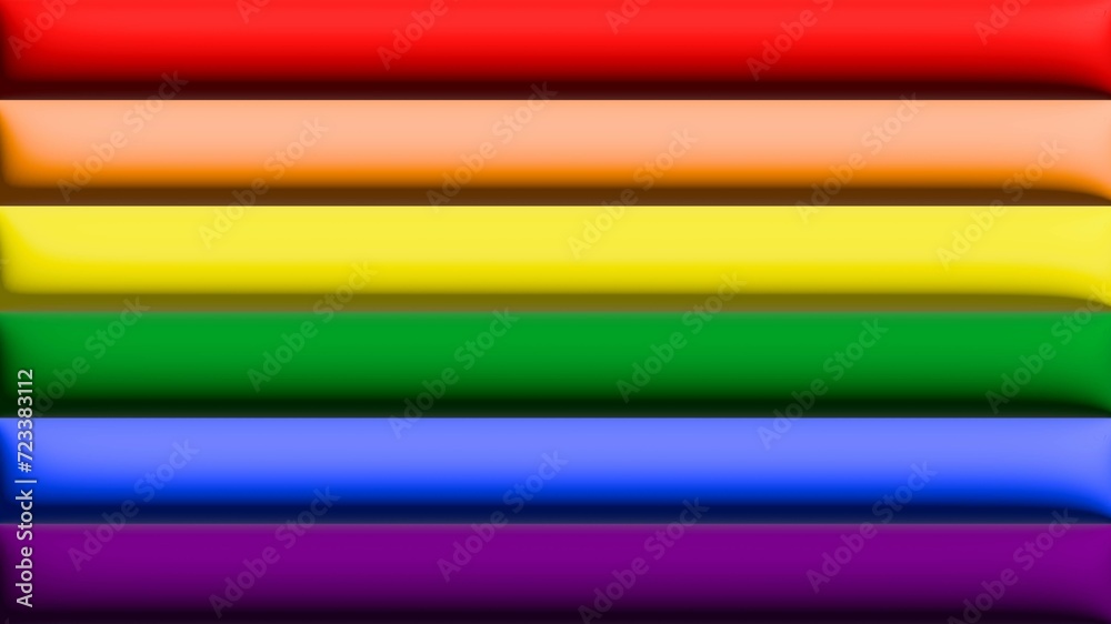 Lgbtqiapn+ flag 3D vector. Red, Orange, Yellow, Green, Blue, Purple. Pride Flag. Gay Icon. Lgbt. Diversity. Love. Rainbow. Lgbtqiapn+ flag 3D vector. Red, Orange, Yellow, Green, Blue, Purple. Pride Flag. Gay Icon. Lgbt. Diversity. Love. Rainbow.