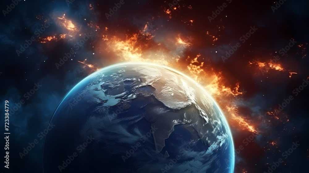 Admire our beautiful Earth from the vastness of space Admire our beautiful Earth from the vastness of space