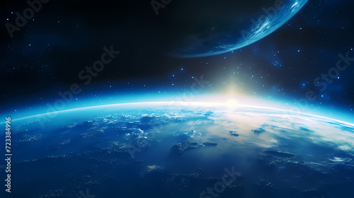 Admire our beautiful Earth from the vastness of space © Derby