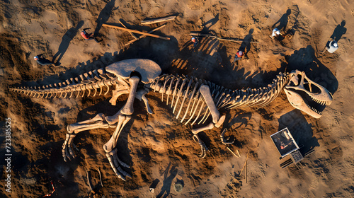 Prehistoric Discovery: Dinosaur Fossil Excavation Site © Massimo Todaro