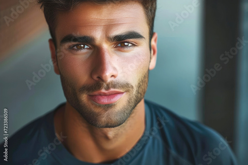 Handsome muscular male mode...