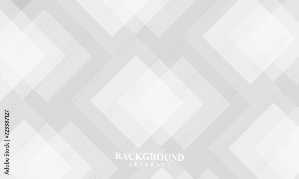Fototapeta premium Vector Abstract Elegant white and grey Background. Abstract white Pattern. Squares Texture