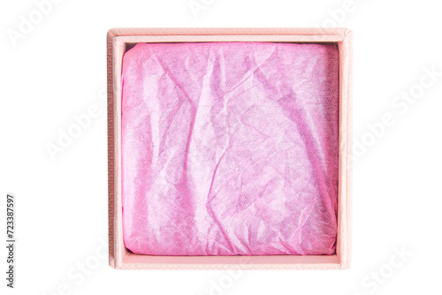 Empty pink box on empty background.