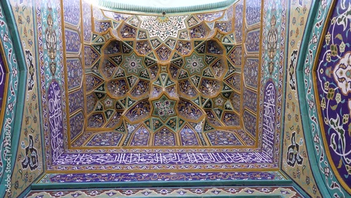 Nasir Al-Mulk Mosque in Shiraz, Iran, also known as Pink Mosque photo