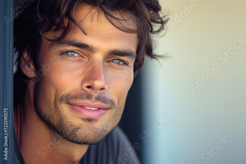 Handsome muscular male mode...