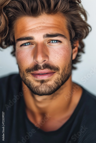 Handsome muscular male mode...