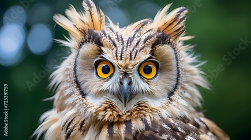 An owl turning its head 