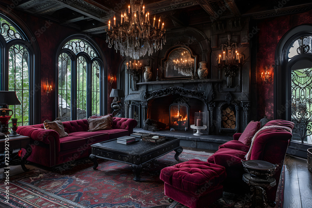 Gothic luxury interior 