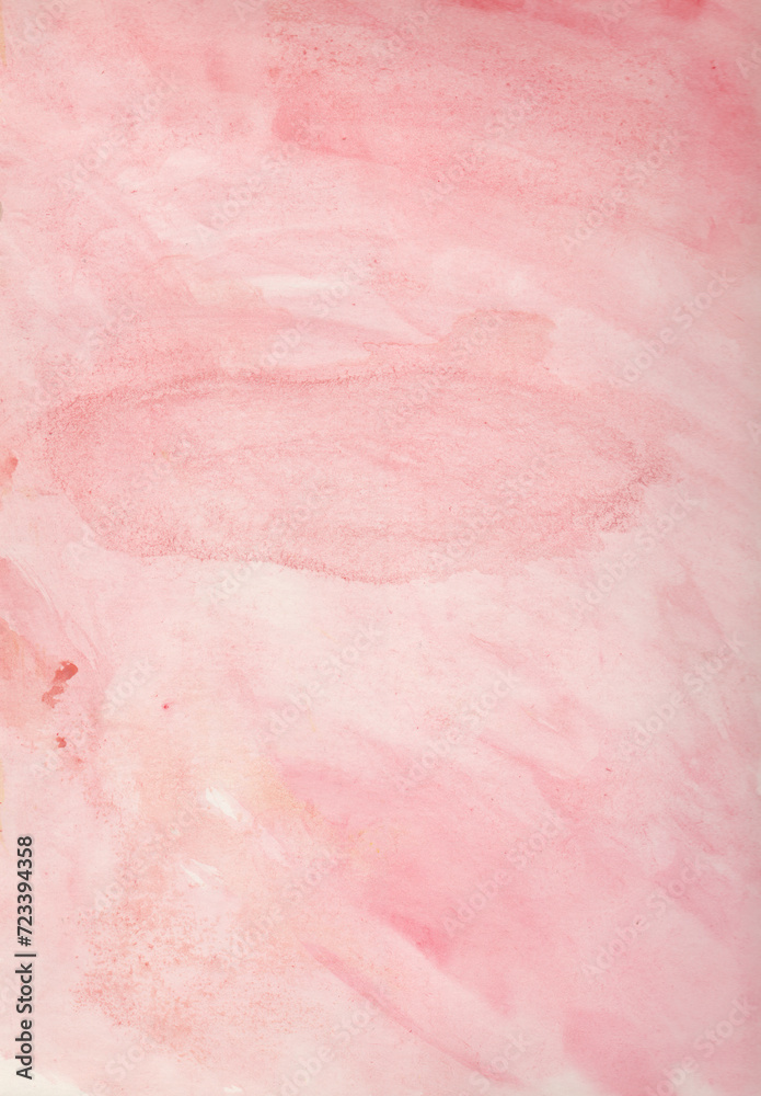 Abstract watercolor background texture with pink