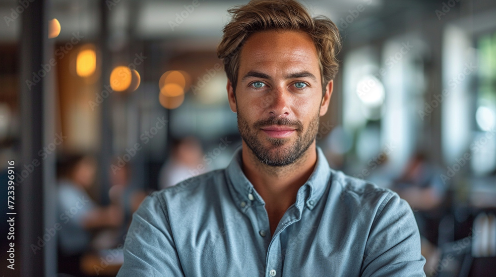 Confident, successful businessman in a suit Confident, successful businessman in a suit