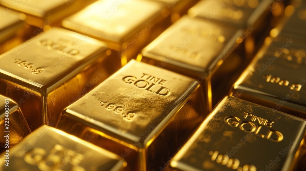 stack of high quality gold bars,federal reserve,financial concepts and financial crisis stack of high quality gold bars,federal reserve,financial concepts and financial crisis