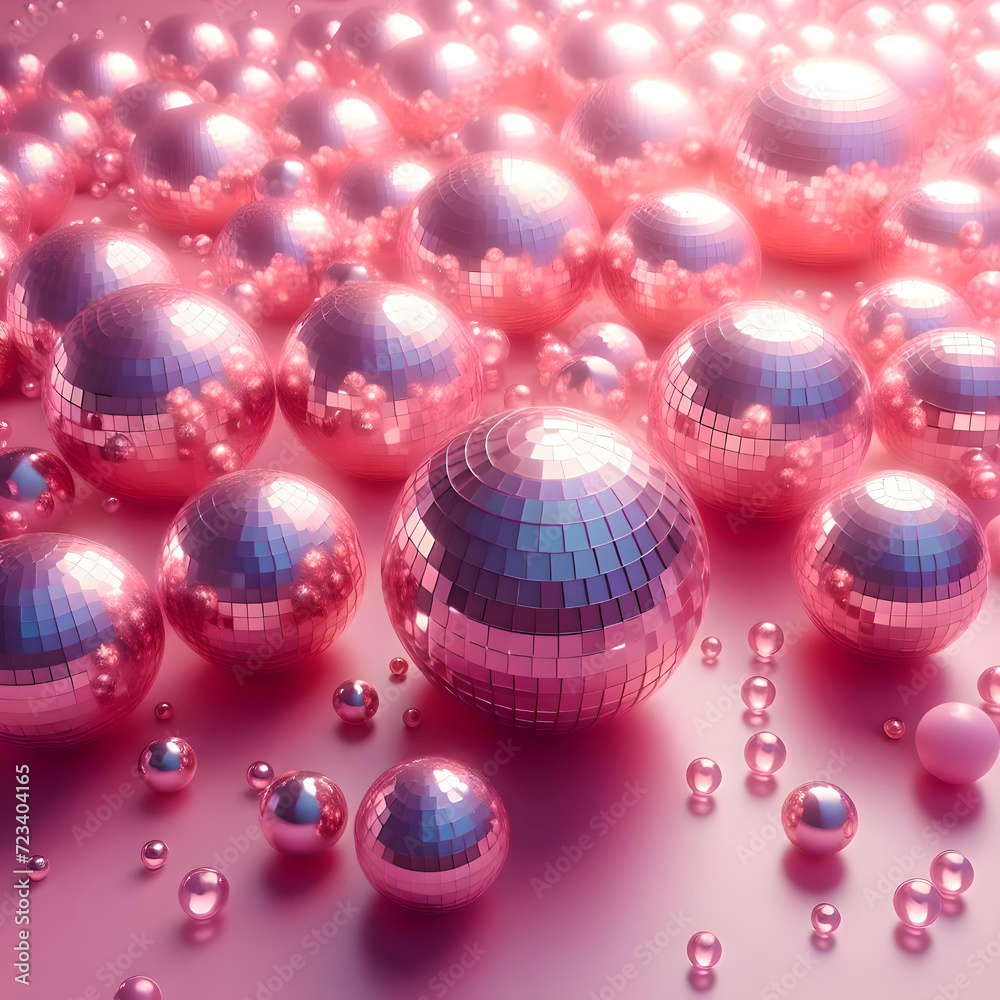 pink disco balls wallpaper
