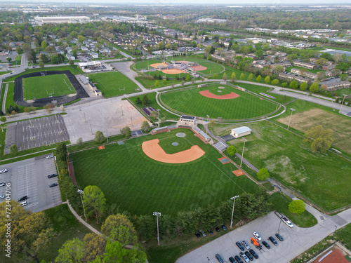 Athletic fields from above 
