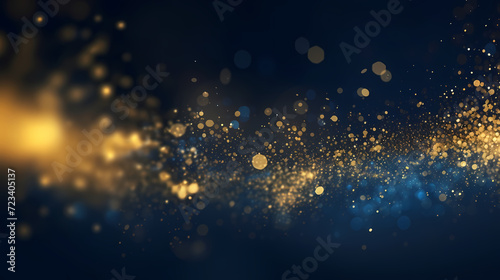 Bokeh lights background banner. Colorful abstract background with glitter, holiday decoration background